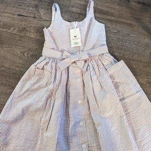 HOPE AND HENRY RED WHITE AND BLUE GIRLS SUMMER DRESS SZ 5